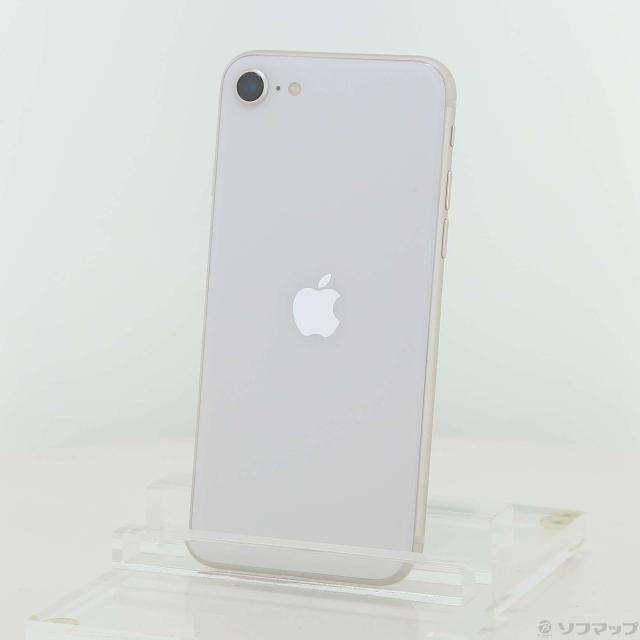 (中古)Apple iPhone SE 第3世代 64GB スターライト MMYD3J/A SIMフリー(344-ud)