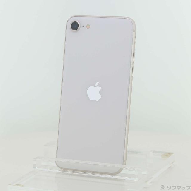 (中古)Apple iPhone SE 第3世代 64GB スターライト MMYD3J/A SIMフリー(348-ud)