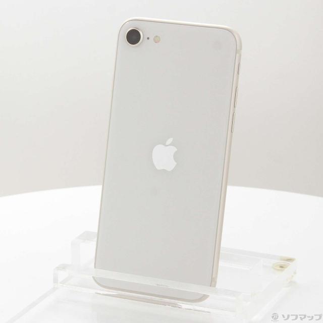 (中古)Apple iPhone SE 第3世代 64GB スターライト MMYD3J/A SIMフリー(371-ud)