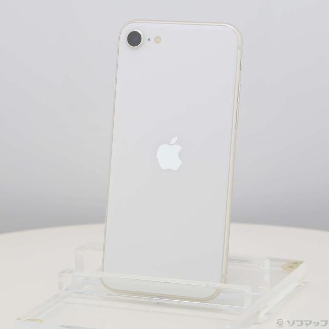 (中古)Apple iPhone SE 第3世代 64GB スターライト MMYD3J/A SIMフリー(377-ud)