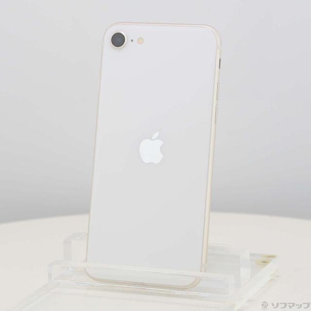 新品未使用 iPhone SE3 ホワイト 128GB SIMフリー A15 第3世代 MMYG3J