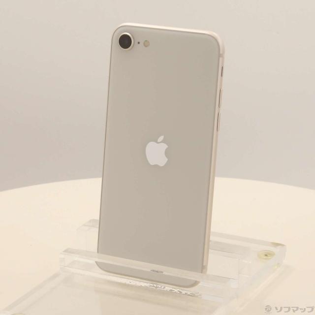 (中古)Apple iPhone SE 第3世代 128GB スターライト NMYG3J/A SIMフリー(262-ud)
