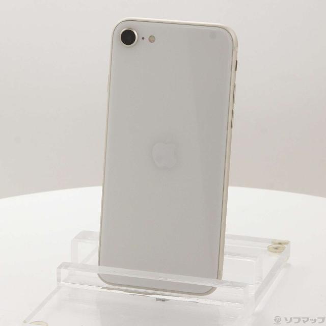 (中古)Apple iPhone SE 第3世代 64GB スターライト MMYD3J/A SIMフリー(371-ud)