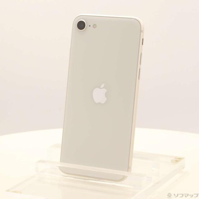 (中古)Apple iPhone SE 第3世代 64GB スターライト MMYD3J/A SIMフリー(344-ud)
