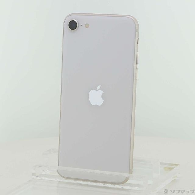 (中古)Apple iPhone SE 第3世代 64GB スターライト MMYD3J/A SIMフリー(196-ud)