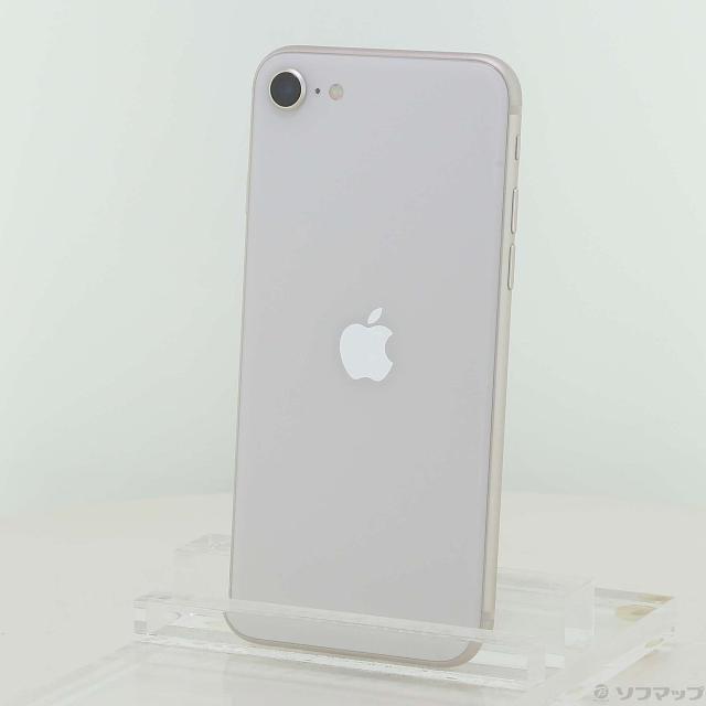 (中古)Apple iPhone SE 第3世代 64GB スターライト MMYD3J/A SIMフリー(352-ud)