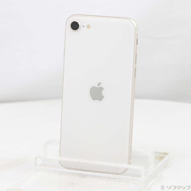 (中古)Apple iPhone SE 第3世代 64GB スターライト MMYD3J/A SIMフリー(377-ud)