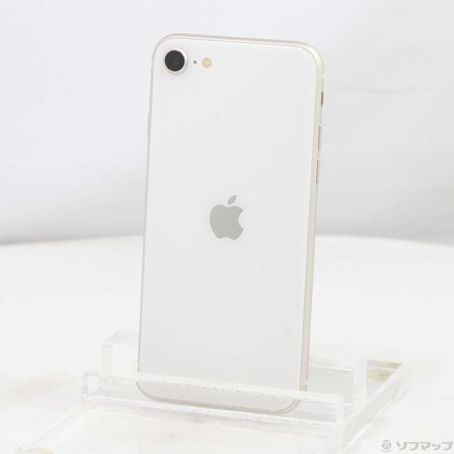 (中古)Apple iPhone SE 第3世代 64GB スターライト MMYD3J/A SIMフリー(198-ud)