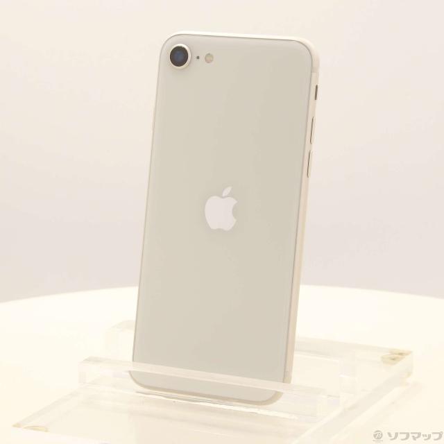 (中古)Apple iPhone SE 第3世代 64GB スターライト MMYD3J/A SIMフリー(349-ud)