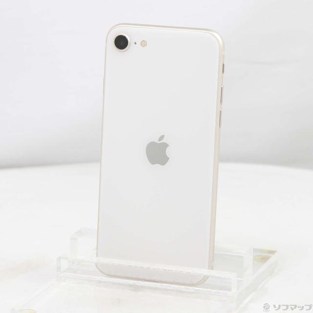 (中古)Apple iPhone SE 第3世代 64GB スターライト MMYD3J/A SIMフリー(262-ud)
