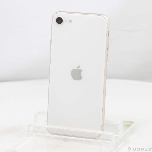 (中古)Apple iPhone SE 第3世代 64GB スターライト MMYD3J/A SIMフリー(377-ud)