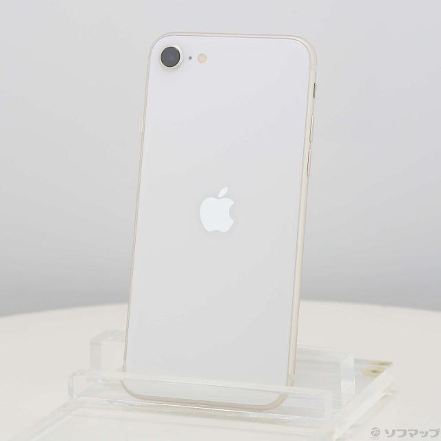 (中古)Apple iPhone SE 第3世代 64GB スターライト MMYD3J/A SIMフリー(352-ud)