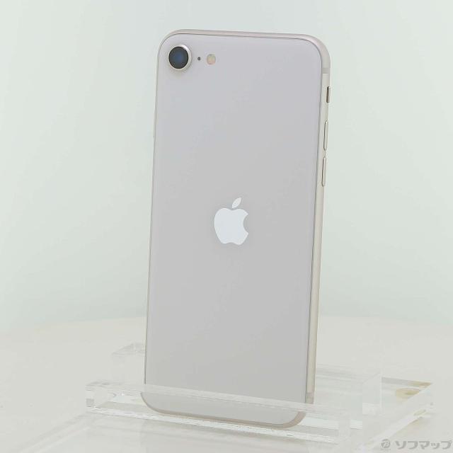 (中古)Apple iPhone SE 第3世代 64GB スターライト MMYD3J/A SIMフリー(305-ud)