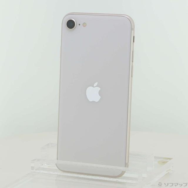 (中古)Apple iPhone SE 第3世代 64GB スターライト MMYD3J/A SIMフリー(196-ud)