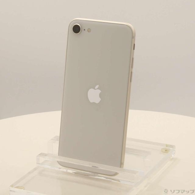 (中古)Apple iPhone SE 第3世代 64GB スターライト MMYD3J/A SIMフリー(371-ud)