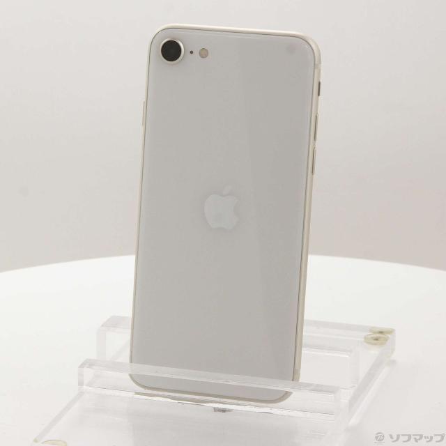 (中古)Apple iPhone SE 第3世代 64GB スターライト MMYD3J/A SIMフリー(371-ud)