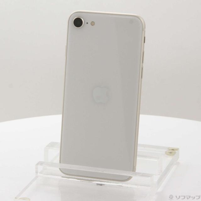 (中古)Apple iPhone SE 第3世代 64GB スターライト MMYD3J/A SIMフリー(295-ud)