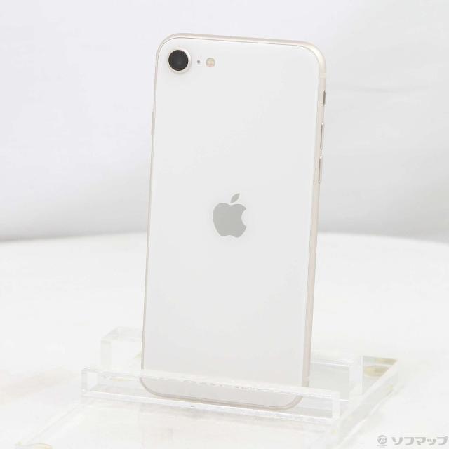 (中古)Apple iPhone SE 第3世代 64GB スターライト MMYD3J/A SIMフリー(198-ud)