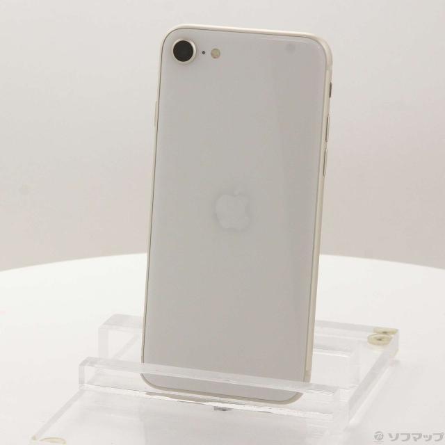 (中古)Apple iPhone SE 第3世代 64GB スターライト MMYD3J/A SIMフリー(371-ud)