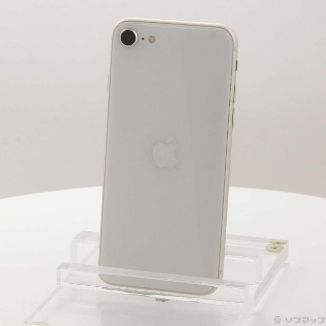 (中古)Apple iPhone SE 第3世代 64GB スターライト MMYD3J/A SIMフリー(348-ud)