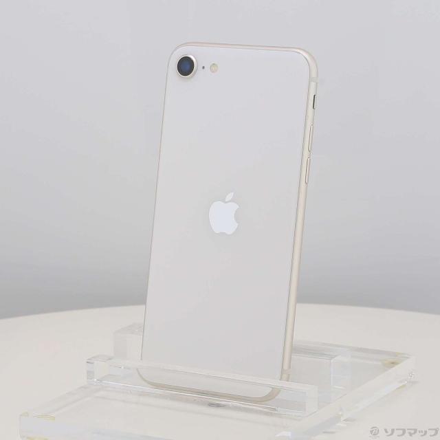 (中古)Apple iPhone SE 第3世代 64GB スターライト MMYD3J/A SIMフリー(352-ud)