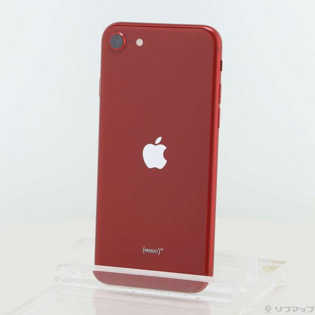 (中古)Apple iPhone SE 第3世代 64GB プロダクトレッド MMYE3J/A SIMフリー(262-ud)