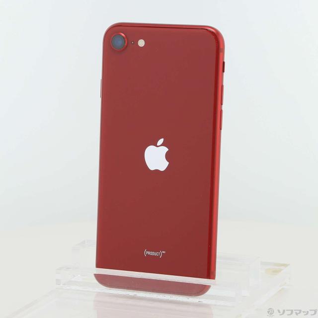 (中古)Apple iPhone SE 第3世代 64GB プロダクトレッド MMYE3J/A SIMフリー(377-ud)