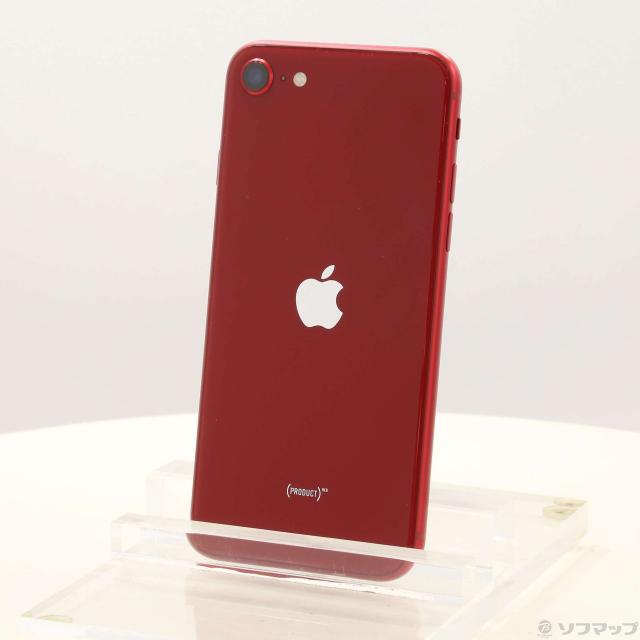 (中古)Apple iPhone SE 第3世代 64GB プロダクトレッド MMYE3J/A SIMフリー(198-ud)