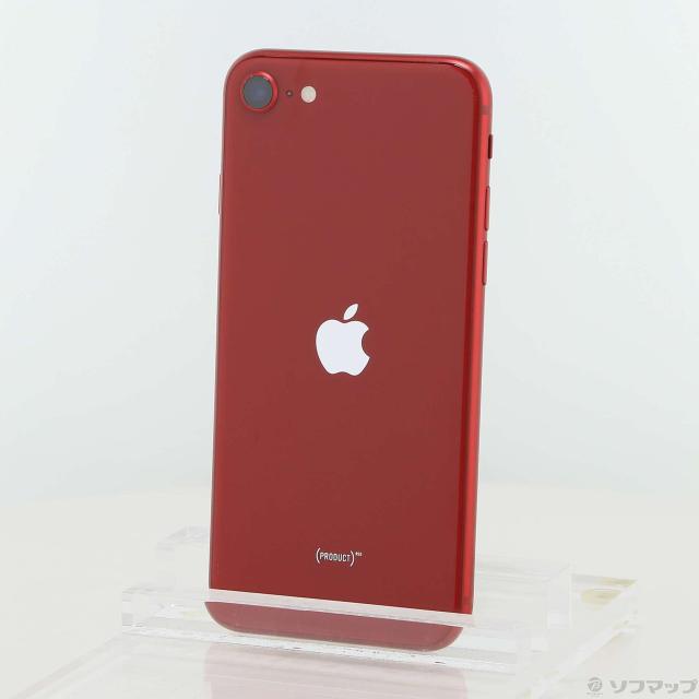(中古)Apple iPhone SE 第3世代 64GB プロダクトレッド MMYE3J/A SIMフリー(258-ud)