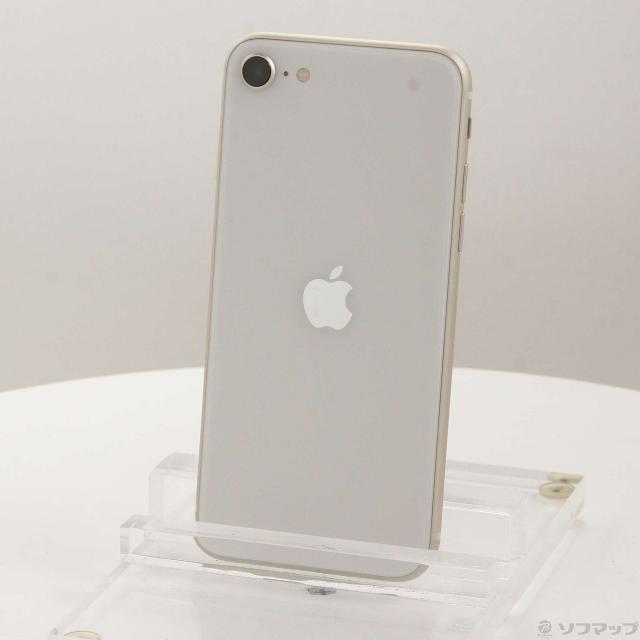 中古)Apple iPhone SE 第3世代 64GB スターライト MMYD3J/A SIMフリー 