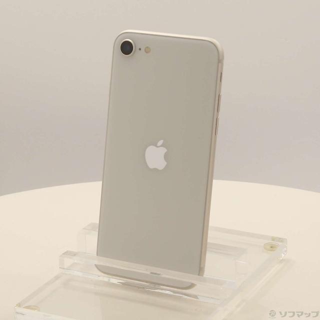 (中古)Apple iPhone SE 第3世代 64GB スターライト MMYD3J/A SIMフリー(295-ud)