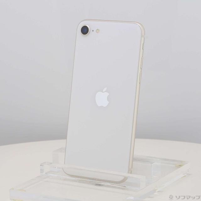 (中古)Apple iPhone SE 第3世代 64GB スターライト MMYD3J/A SIMフリー(344-ud)