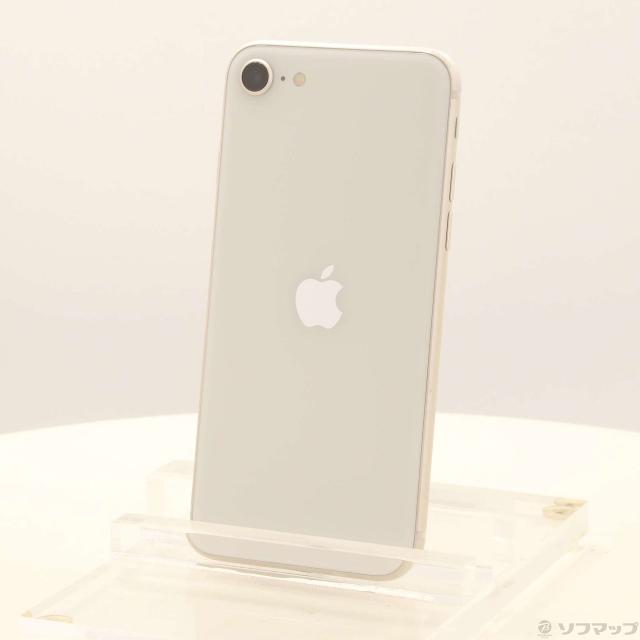 (中古)Apple iPhone SE 第3世代 64GB スターライト MMYD3J/A SIMフリー(276-ud)