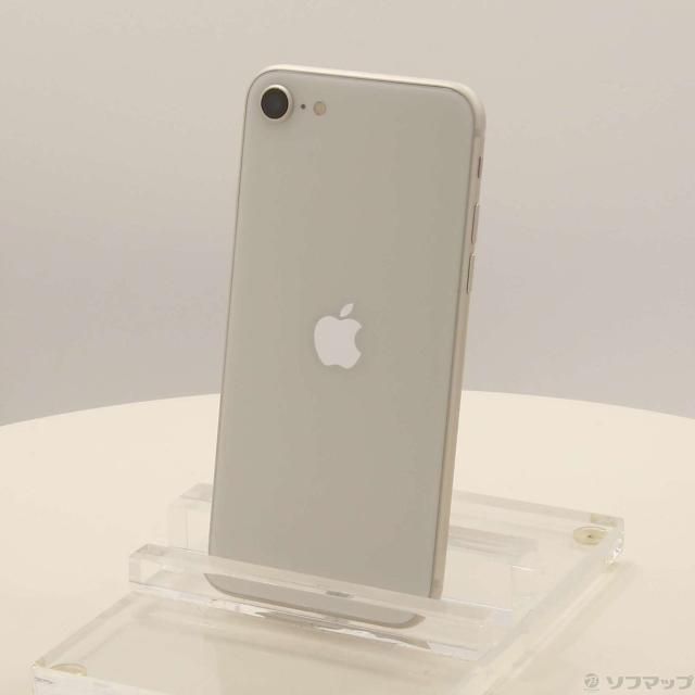 (中古)Apple iPhone SE 第3世代 64GB スターライト MMYD3J/A SIMフリー(295-ud)