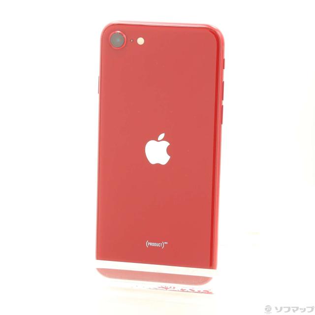 (中古)Apple iPhone SE 第3世代 64GB プロダクトレッド MMYE3J/A SIMフリー(377-ud)
