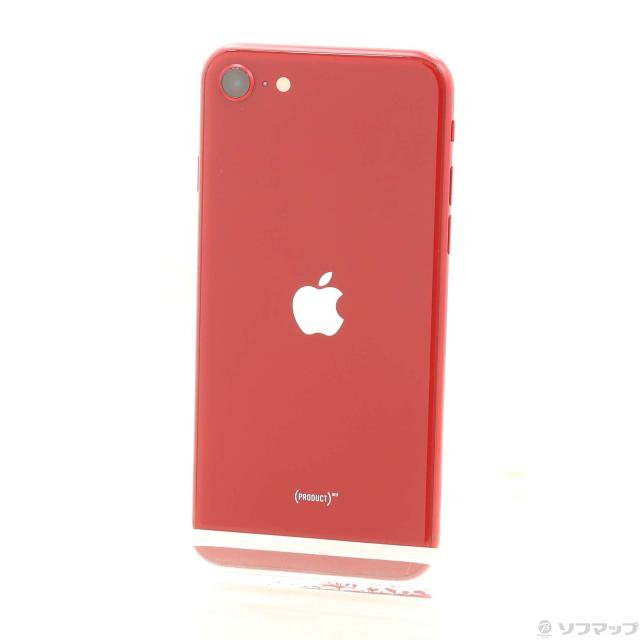 (中古)Apple iPhone SE 第3世代 64GB プロダクトレッド MMYE3J/A SIMフリー(198-ud)