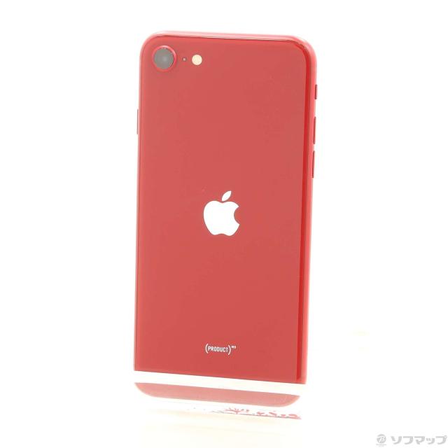 (中古)Apple iPhone SE 第3世代 64GB プロダクトレッド MMYE3J/A SIMフリー(377-ud)