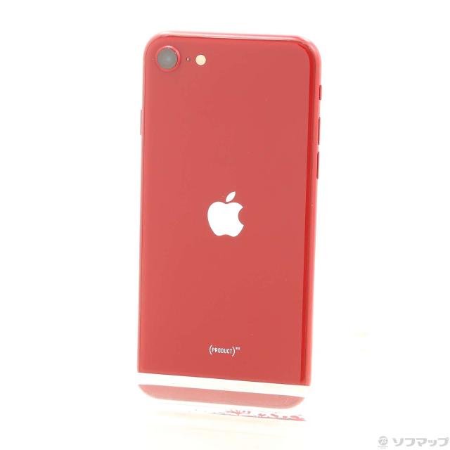 (中古)Apple iPhone SE 第3世代 64GB プロダクトレッド MMYE3J/A SIMフリー(198-ud)