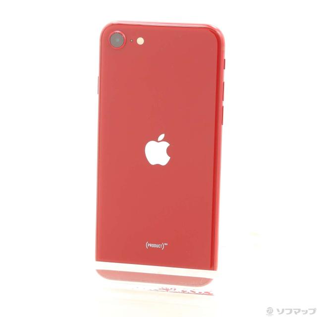 (中古)Apple iPhone SE 第3世代 64GB プロダクトレッド MMYE3J/A SIMフリー(198-ud)