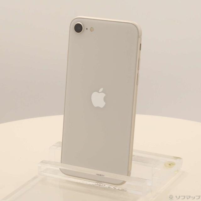 (中古)Apple iPhone SE 第3世代 64GB スターライト MMYD3J/A SIMフリー(269-ud)
