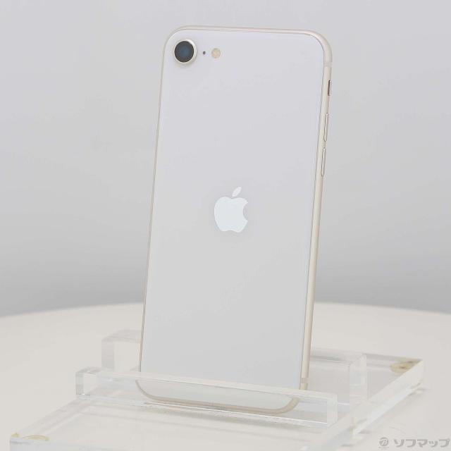 (中古)Apple iPhone SE 第3世代 256GB スターライト MMYK3J/A SIMフリー(258-ud)