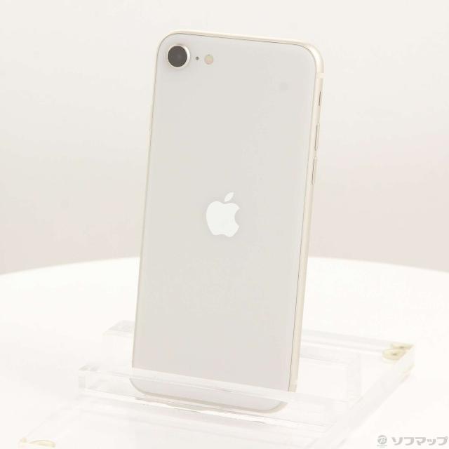 (中古)Apple iPhone SE 第3世代 128GB スターライト MMYG3J/A SIMフリー(295-ud)