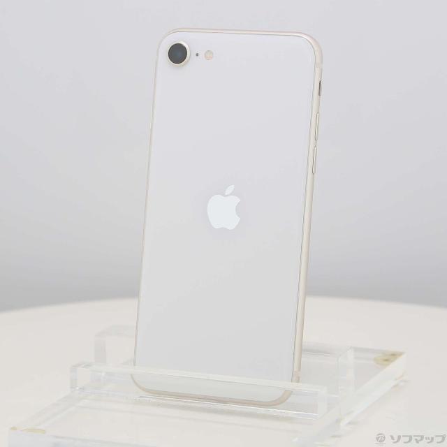 (中古)Apple iPhone SE 第3世代 64GB スターライト MMYD3J/A SIMフリー(377-ud)
