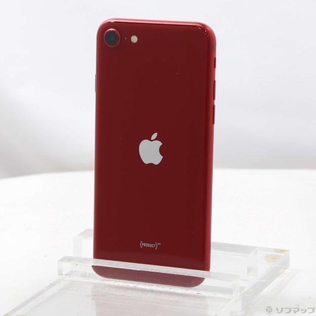 (中古)Apple iPhone SE 第3世代 128GB プロダクトレッド MMYH3J/A SIMフリー(344-ud)