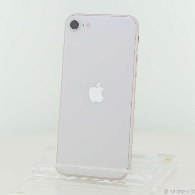 (中古)Apple iPhone SE 第3世代 64GB スターライト MMYD3J/A SIMフリー(196-ud)