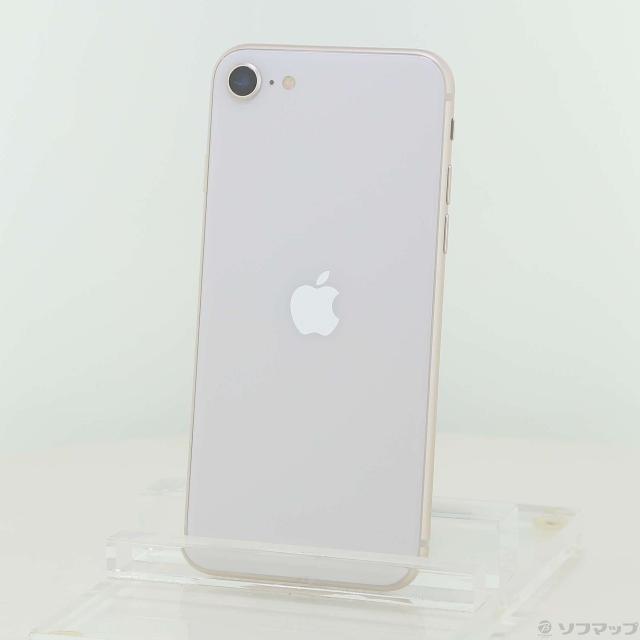 (中古)Apple iPhone SE 第3世代 64GB スターライト MMYD3J/A SIMフリー(196-ud)