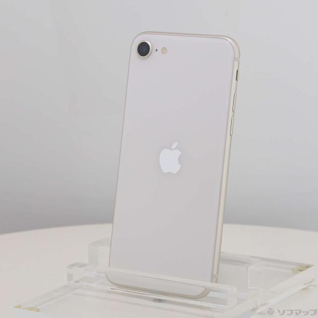 中古)Apple iPhone SE 第3世代 128GB スターライト MMYG3J⁄A SIMフリー