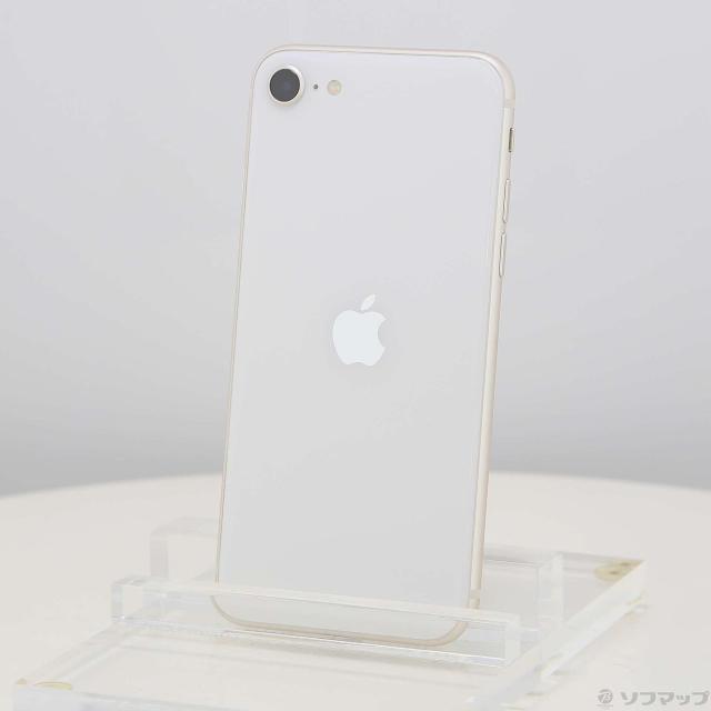 (中古)Apple iPhone SE 第3世代 64GB スターライト MMYD3J/A SIMフリー(196-ud)