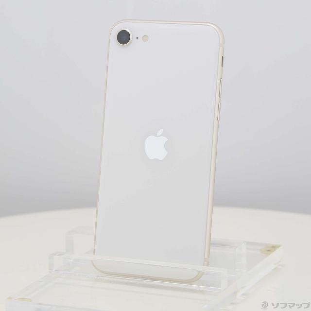 (中古)Apple iPhone SE 第3世代 64GB スターライト MMYD3J/A SIMフリー(377-ud)