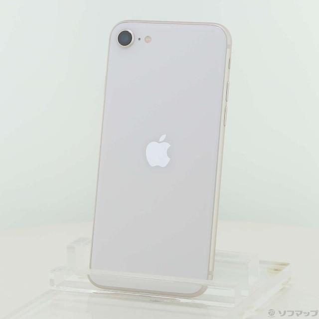 (中古)Apple iPhone SE 第3世代 128GB スターライト MMYG3J/A SIMフリー(344-ud)